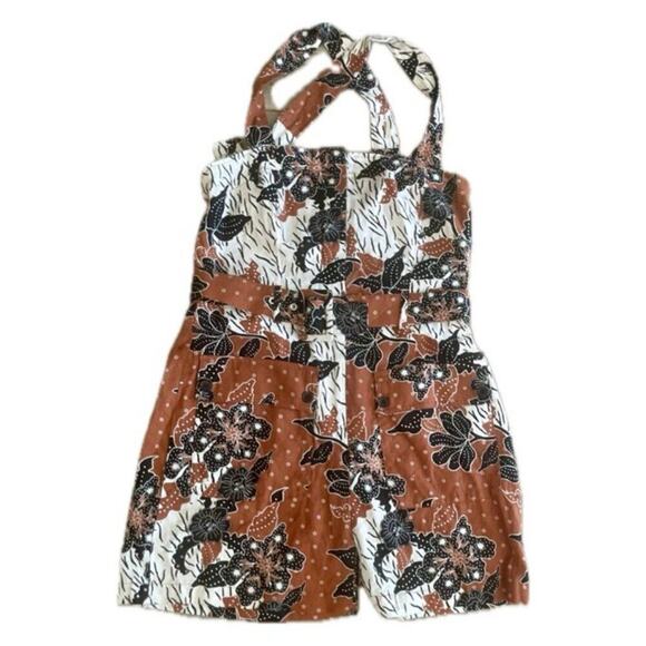 HOUSE OF HARLOW 1960 SHORTS BELTED ROMPER Sz 6 BOHO CHIC AESTHETIC TRENDY BEACHY - Picture 5 of 16